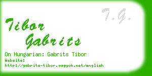 tibor gabrits business card